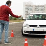 DVSA-approved driving instructor assessing a learner driver during a Didcot driving lesson