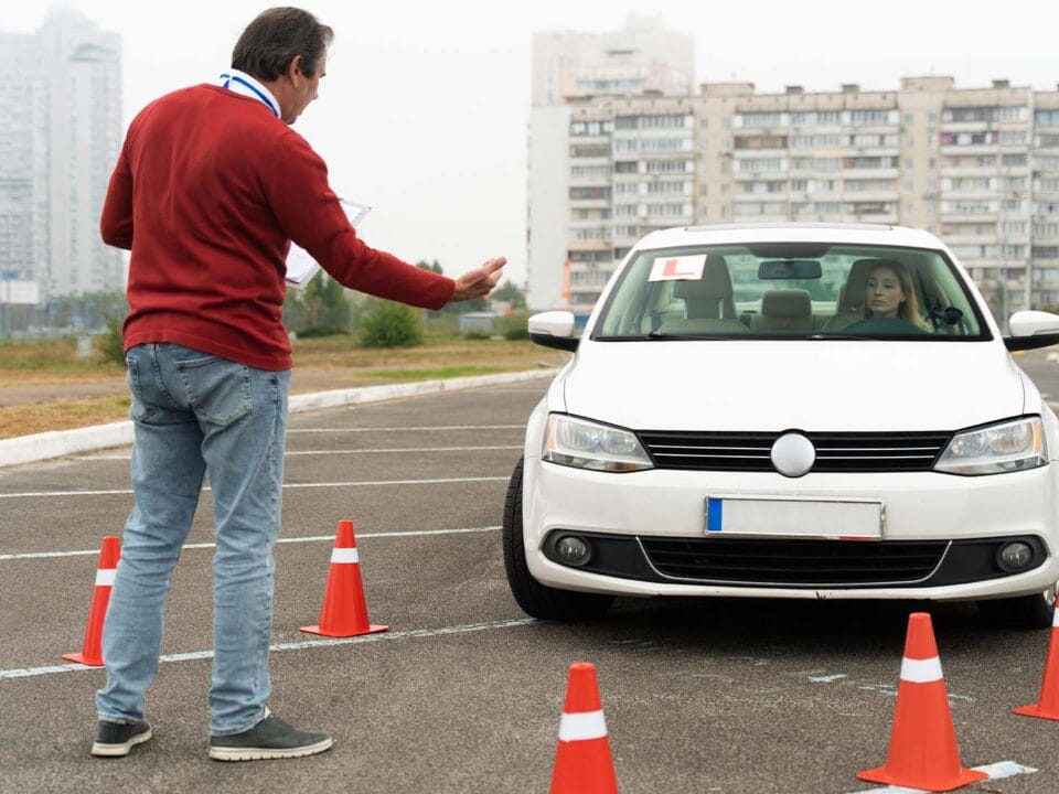 DVSA-approved driving instructor assessing a learner driver during a Didcot driving lesson